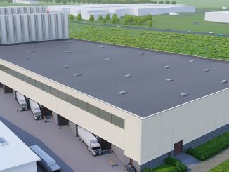 W Kutnie powstaje magazyn wysokiego składowania dla Katoen Natie. [źródło: www.commercion.pl]