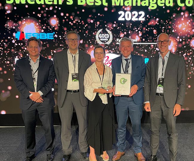 Hat-trick firmy ESBE – nagroda Sweden’s Best Managed Companies