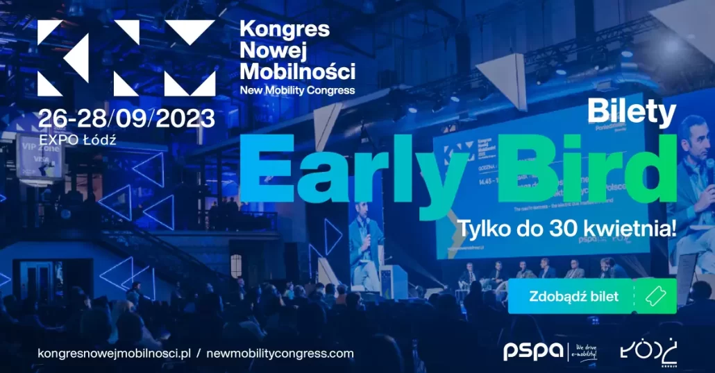 Tańsze bilety na Kongres Nowej Mobilności 2023 tylko do końca kwietnia!