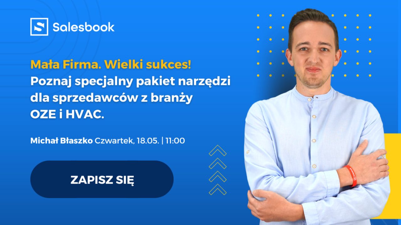 Mała firma. Wielki sukces! Webinar Salesbook