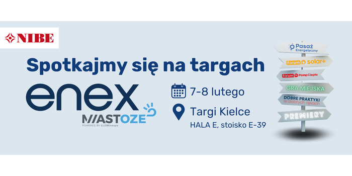Innowacyjne pompy ciepła Nibe na targach ENEX 2024