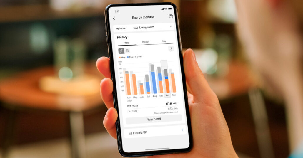 Panasonic udostępnia aktualizację aplikacji Comfort Cloud z ulepszonymi informacjami o zużyciu energii