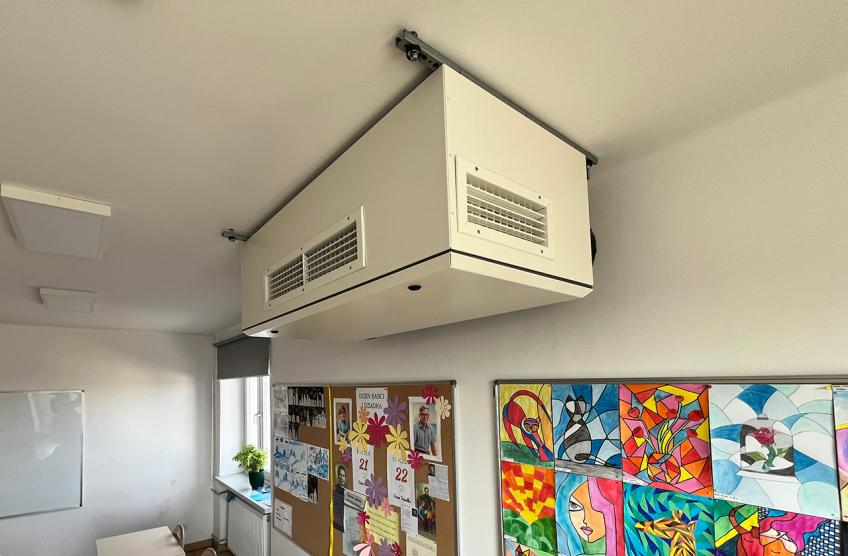 Rekuperacja w szkole kolo Lancuta 2