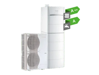 Hybrydowy system grzewczy HPI G HYBRID od De Dietrich w nowoczesnym domu jednorodzinnym