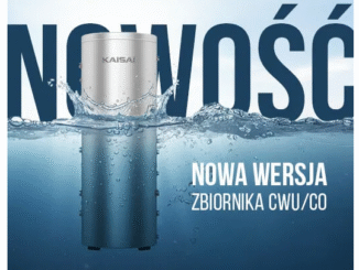 Nowa wersja zbiornika cwu/co KAISAI do pomp ciepła