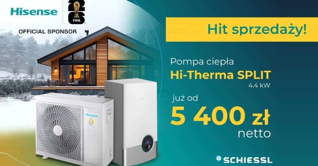Ceny w dół na pompy ciepła Hisense SPLIT