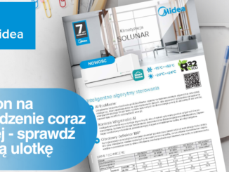 Nowa ulotka marki Midea - prezentacja klimatyzatorów typu SPLIT na sezon chłodzenia