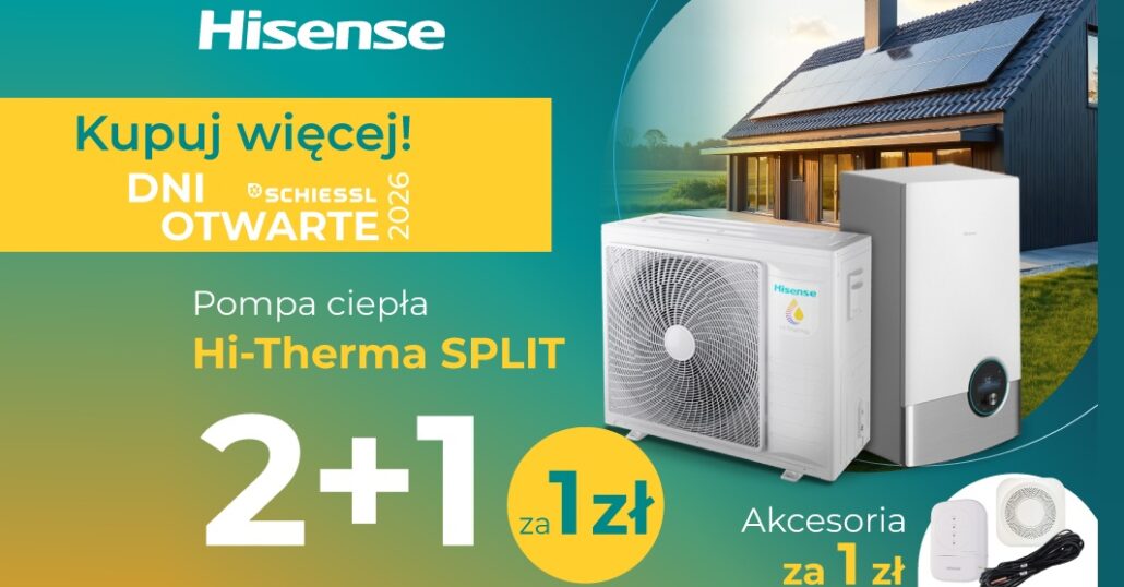 Pompy ciepła Hisense 2+1!